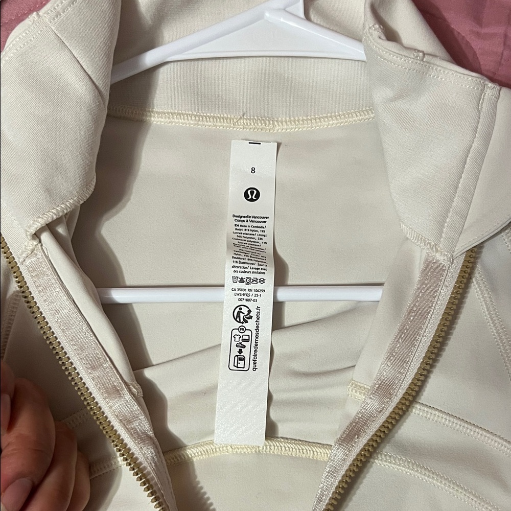 lululemon athletica Women's Cream Full-Zip define Jacket